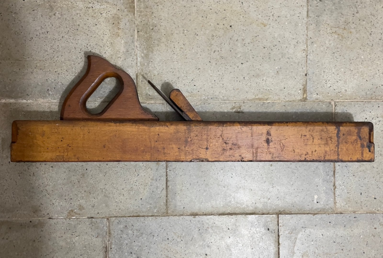 Houten vliegtuig van 60 cm, compleet, prijs: €12, Antiek en Kunst, Ophalen of Verzenden