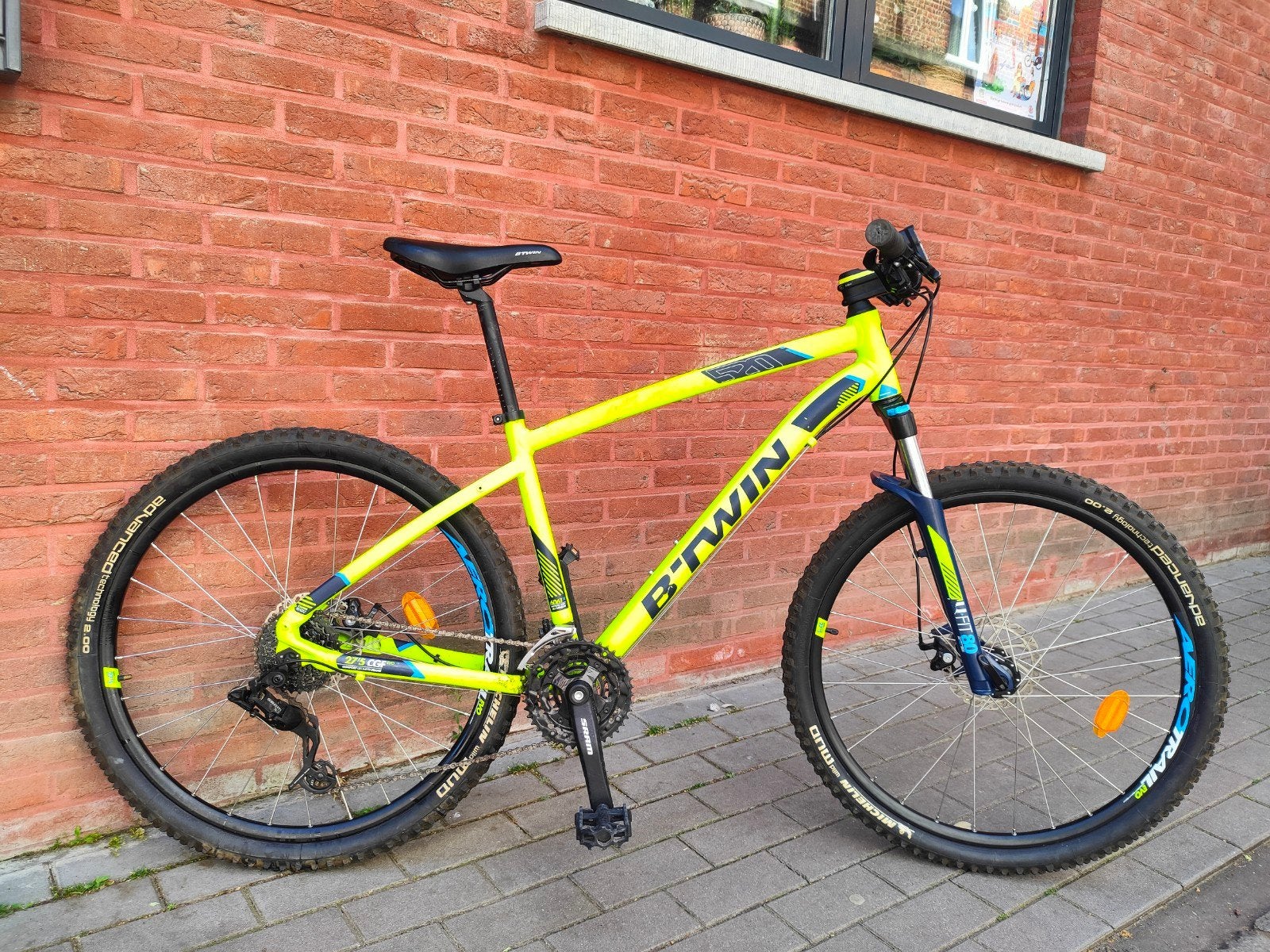 B-twin mountainbike MTB VTT jongensfiets herenfiets bike, Fietsen en Brommers, Hardtail, Heren, 49 tot 53 cm, Zo goed als nieuw