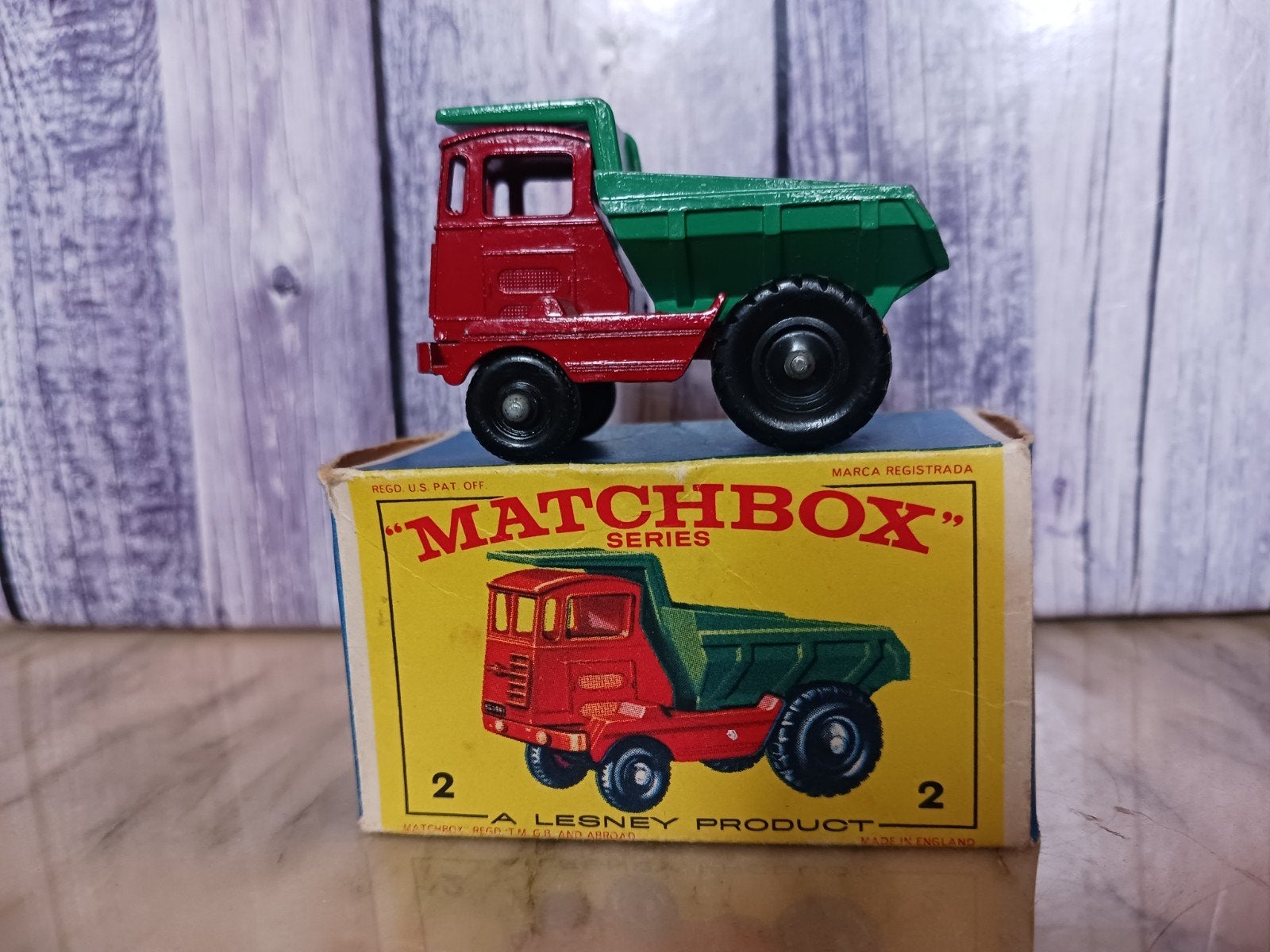 Matchbox  2 c  MUIR-HILL  DUMPER, Hobby en Vrije tijd, Ophalen of Verzenden