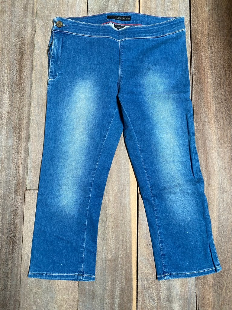 Calvin Klein jeans 38 jegging 3/4 bleu délavé stretch, Vêtements | Femmes, Jeans, W30 - W32 (confection 38/40), Porté, Bleu, Calvin Klein