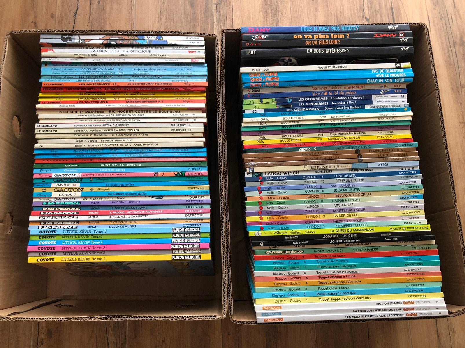 Lot de 105 bandes dessinées diverses, Enlèvement, Comme neuf