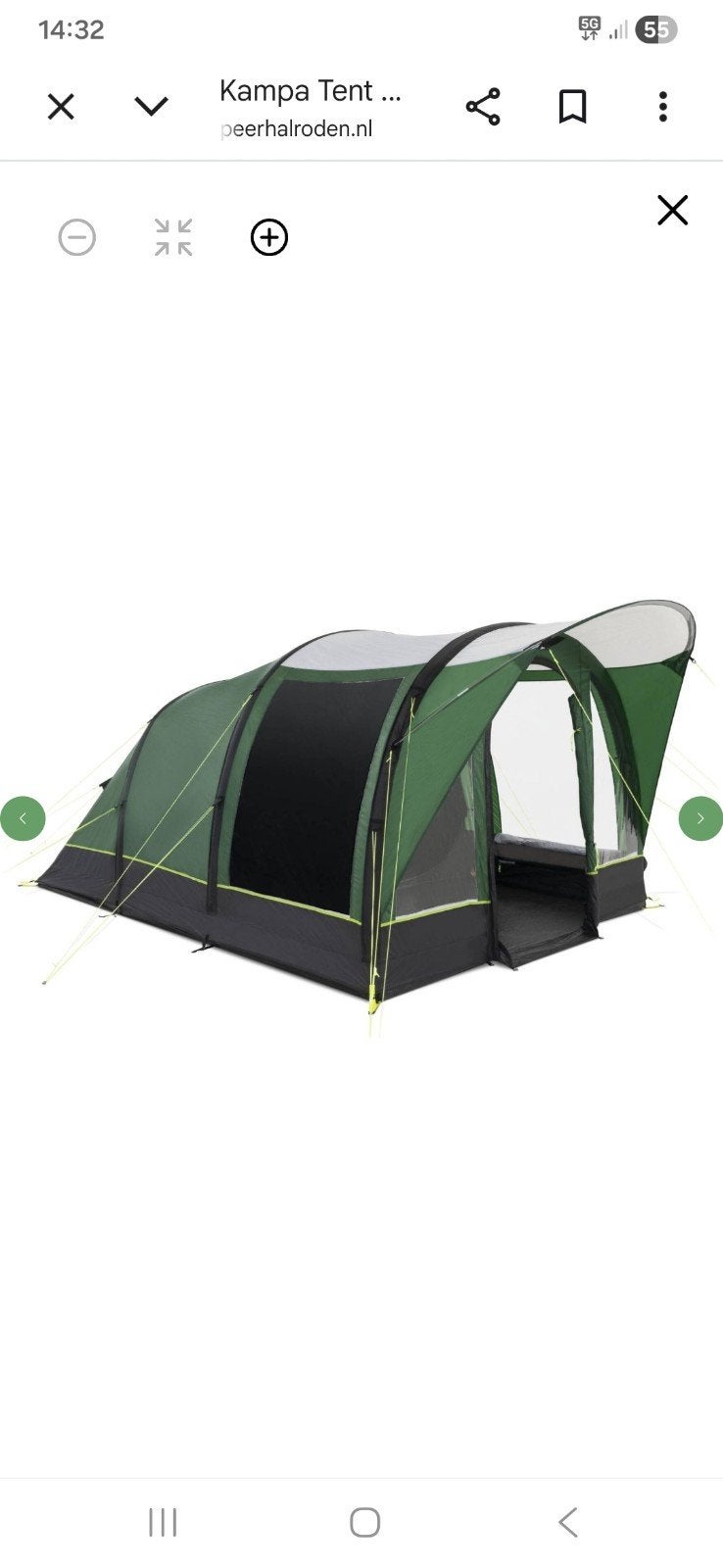 Nieuwe tent + elektrische pomp met batterij, Caravanes & Camping, Tentes, Enlèvement