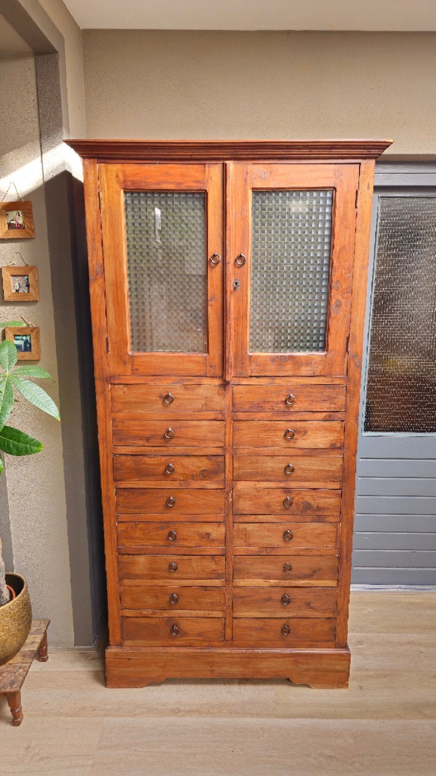 Prachtige antieke apothekerskast, ladenkast, vintage, Maison & Meubles, Armoires | Buffets, Enlèvement