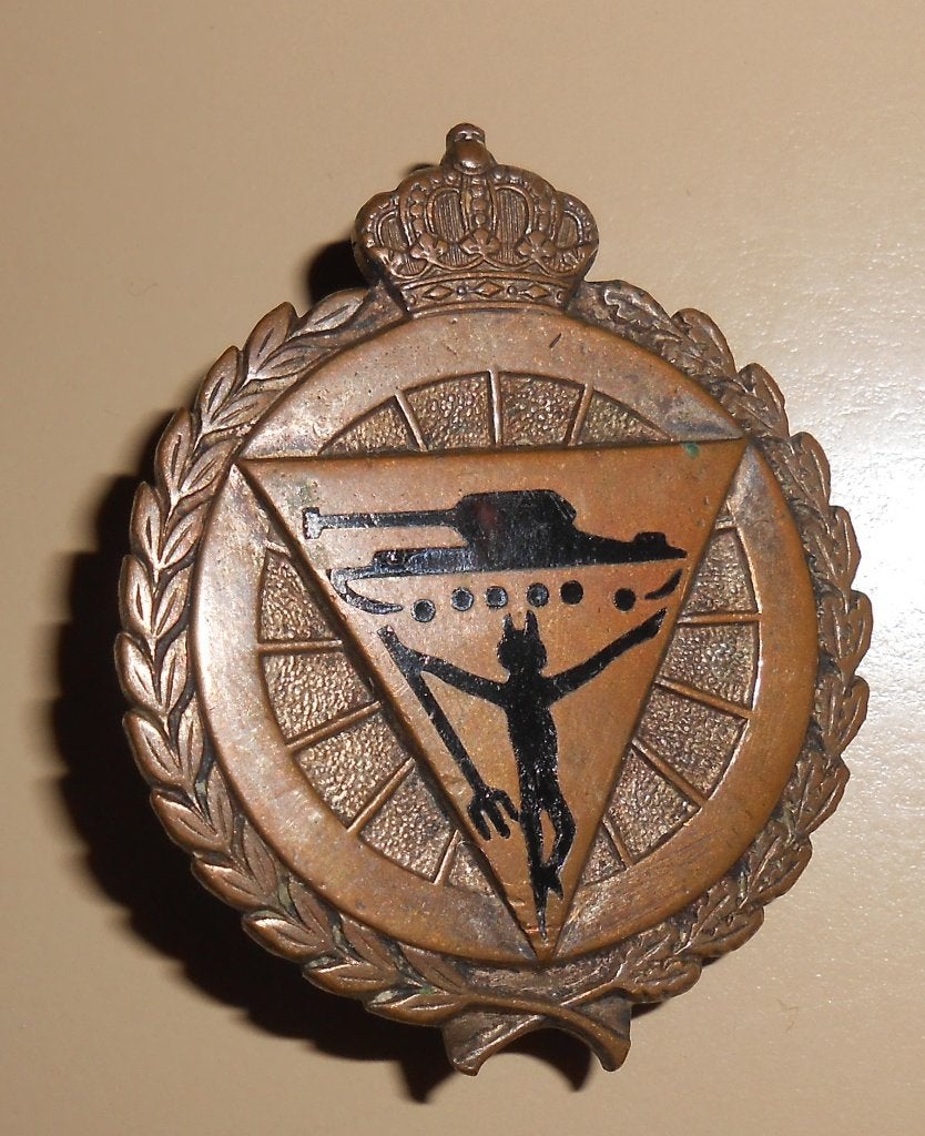 Ancienne insigne ABL Cyclisten FBA / BSD Diables Noirs, Collections, Objets militaires | Général, Armée de terre, Enlèvement ou Envoi