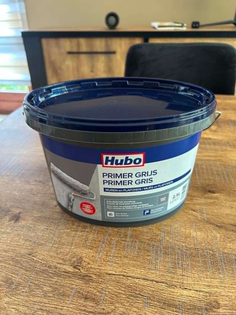 Primer gris Hubo 2,5L Mur et plafond, Bricolage & Construction, Neuf, Moins de 5 litres, Gris, Enlèvement