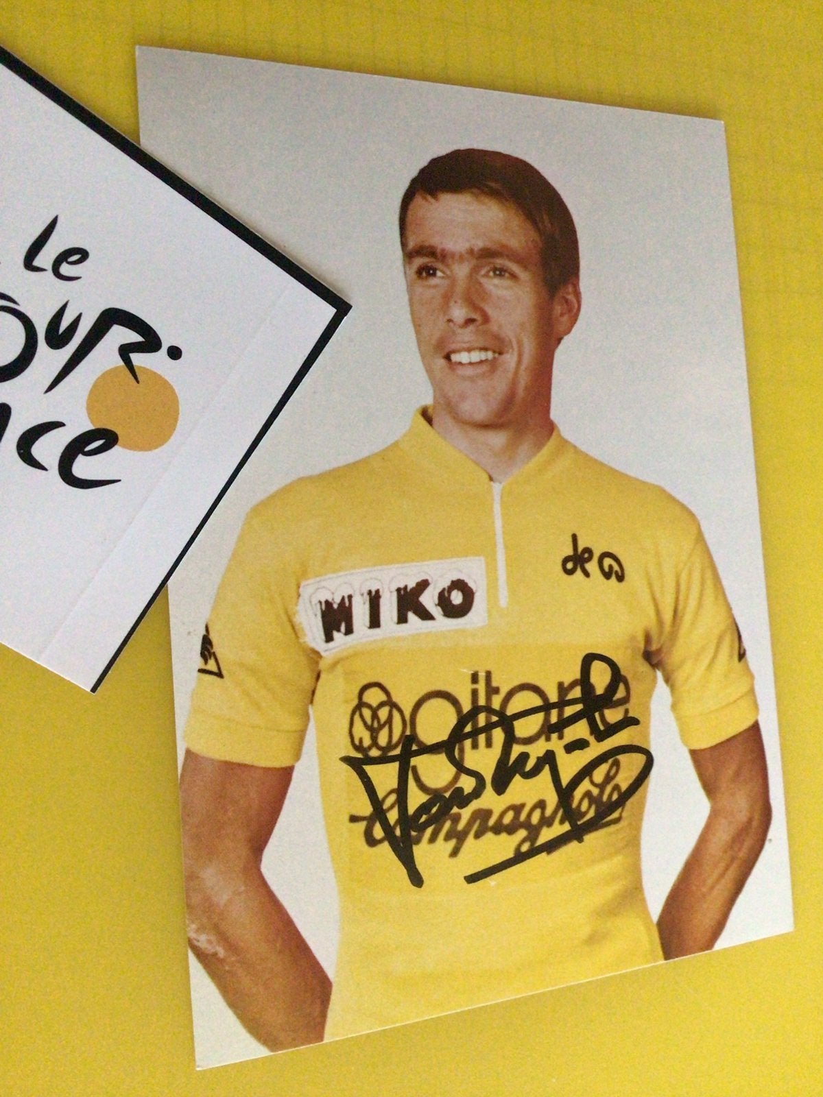 Wielerkaart tour de france lucien van impe signe, Verzenden