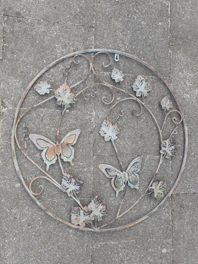 DECORATION MURALE EN METAL (Les papillons)., Jardin & Terrasse, Enlèvement ou Envoi, Comme neuf