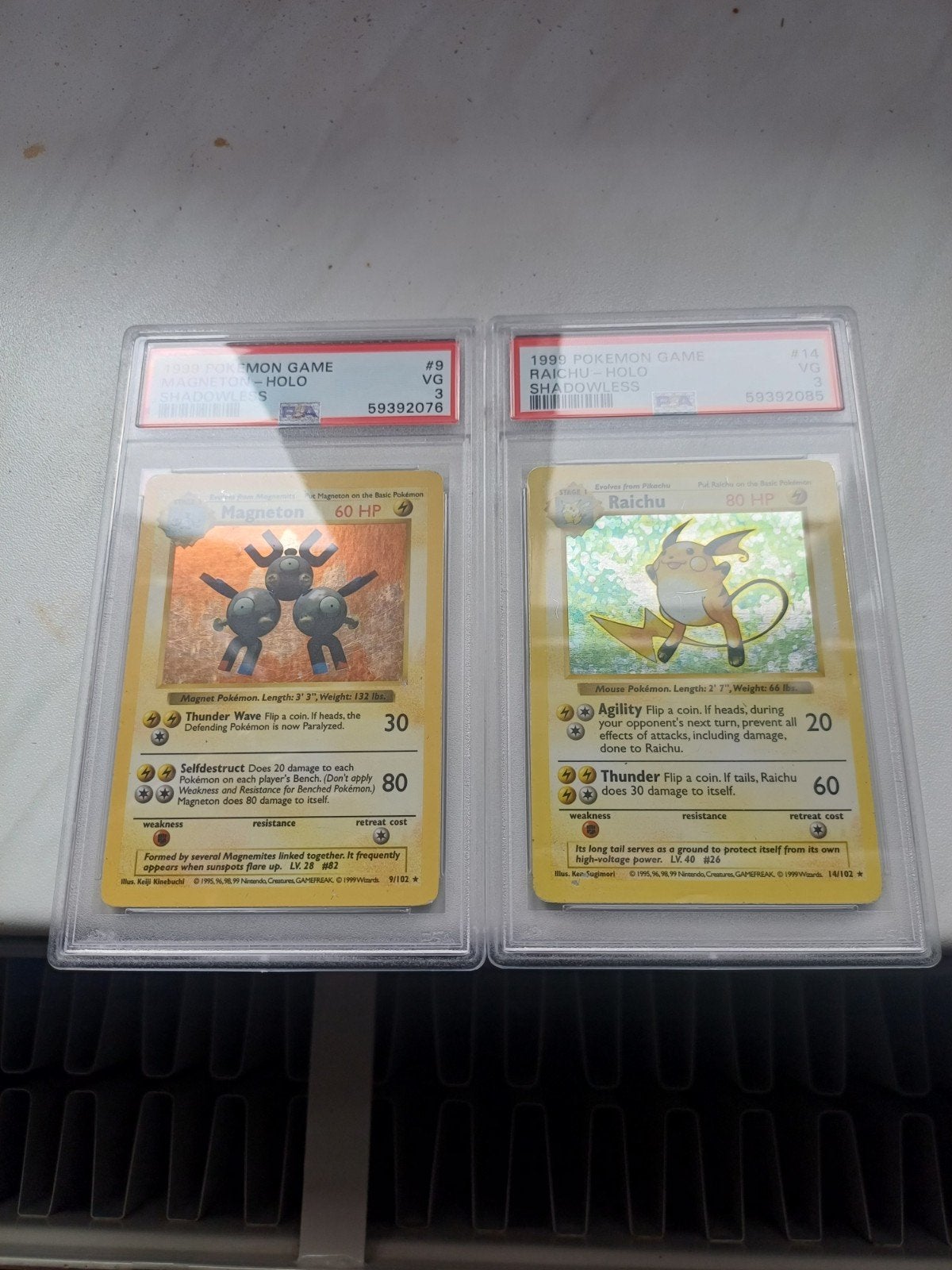 Micro-ondes Shadowless PSA 3 + Raichu, Enlèvement