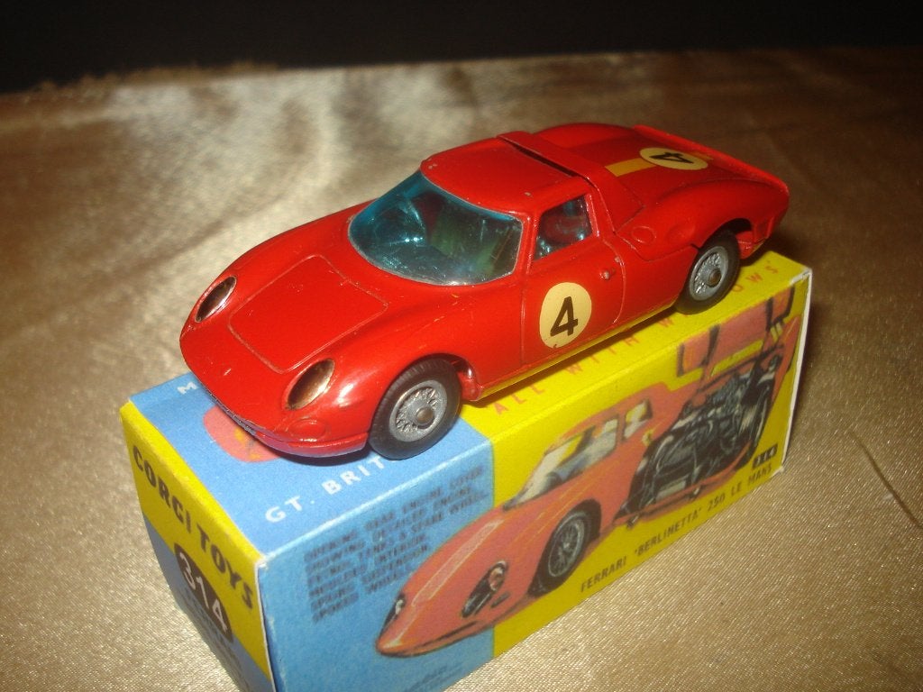 Corgi Toys Ancienne Ferrari Berlinetta 250 Le Mans + Boîte, Enlèvement ou Envoi, Comme neuf, Voiture, Corgi