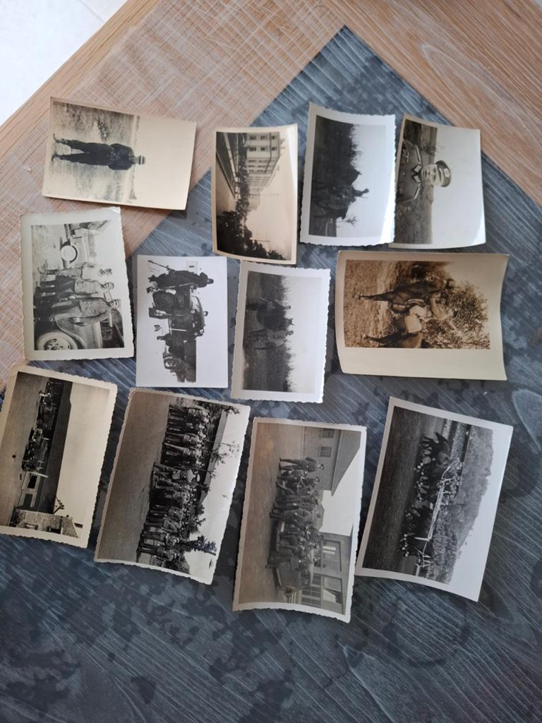 12 foto's van Duitse soldaten, Verzamelen, Ophalen of Verzenden