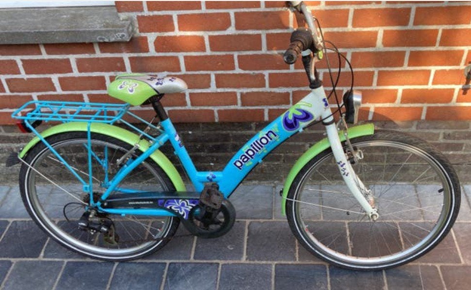 Papillon meisjesfiets 24 inch (9-12 jaar), Fietsen en Brommers, Ophalen, Velgrem, Papillon, Handrem