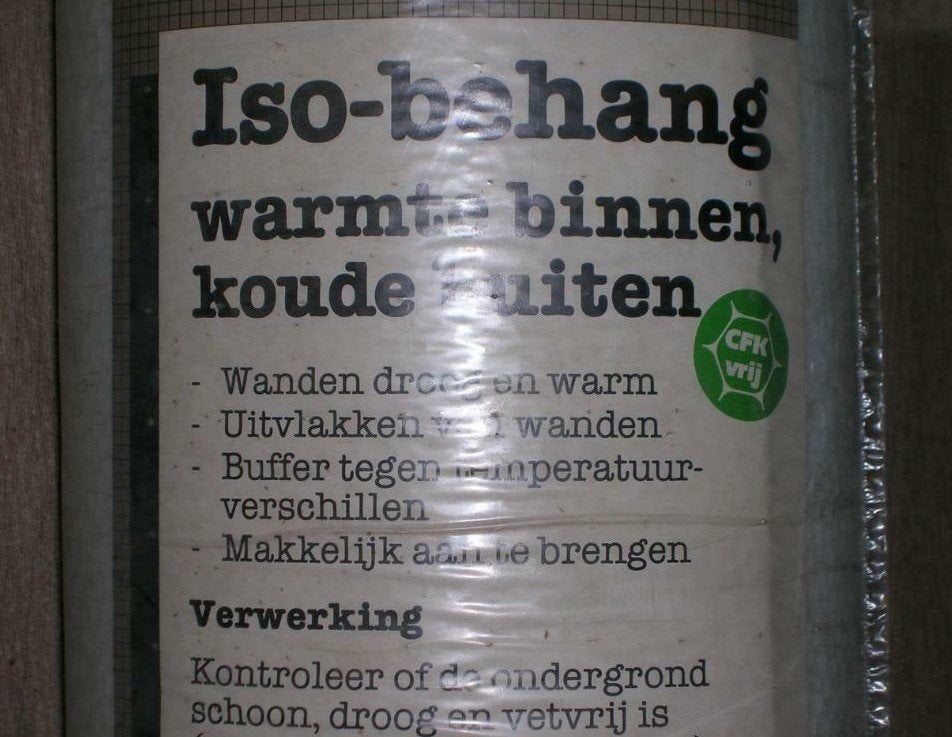 Isolatie behang, Doe-het-zelf en Bouw, Ophalen, Nieuw, Piepschuim (Tempex), Muurisolatie