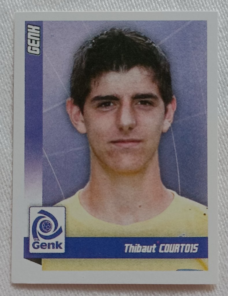 Autocollant Thibaut Courtois - Pro League 2019-2020, Enlèvement ou Envoi, Comme neuf, Autocollant