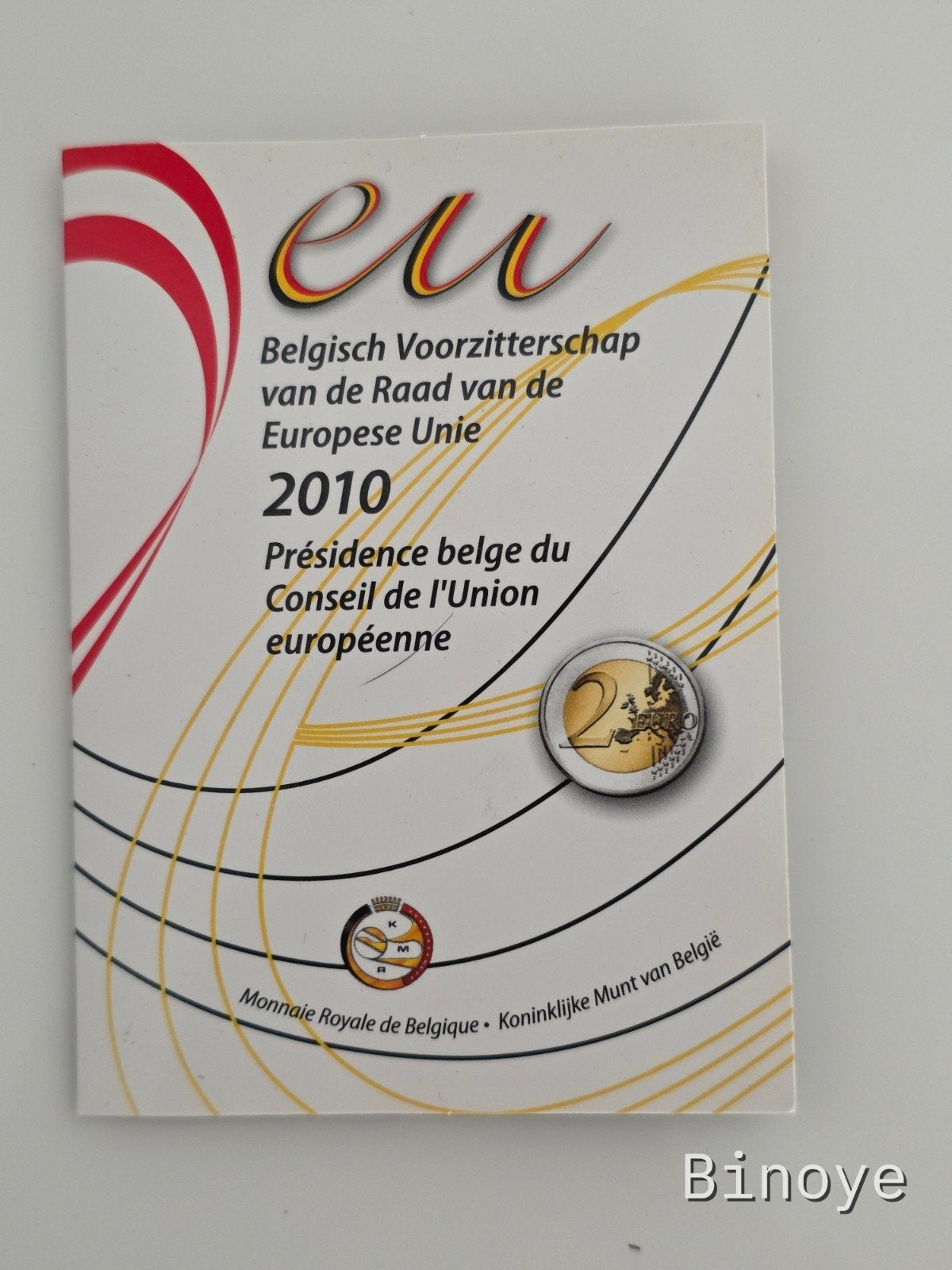 2 Euro Belgique 2010 Présidence UE Grande Coincard BU, Enlèvement ou Envoi, Belgique, 2 euros