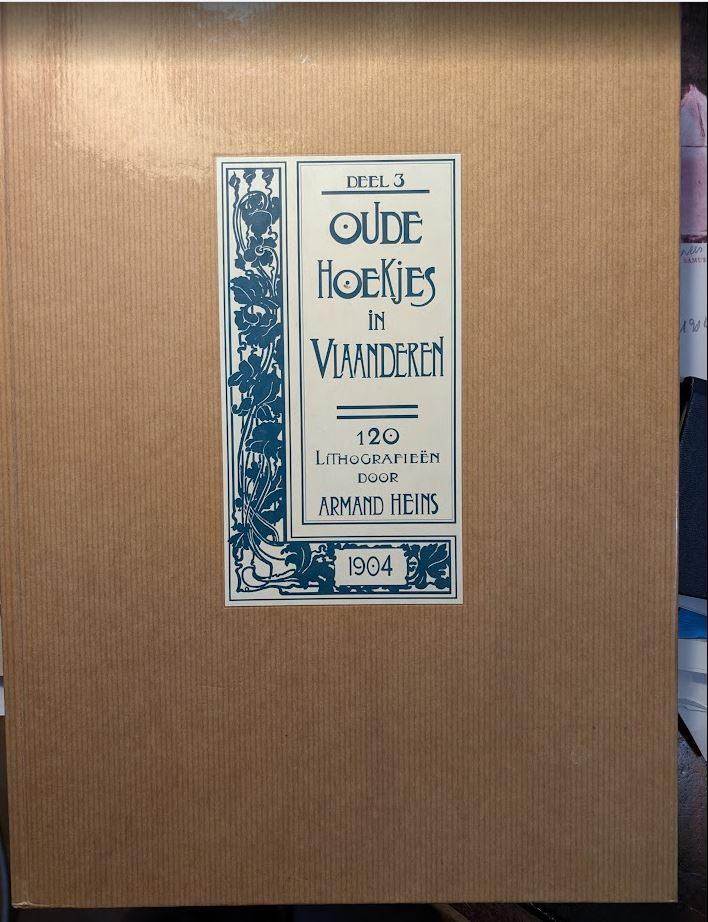 Oude hoekjes van Vlaanderen 120 litho's A. Heinz, Boeken, Geschiedenis | Stad en Regio, Ophalen of Verzenden, 20e eeuw of later