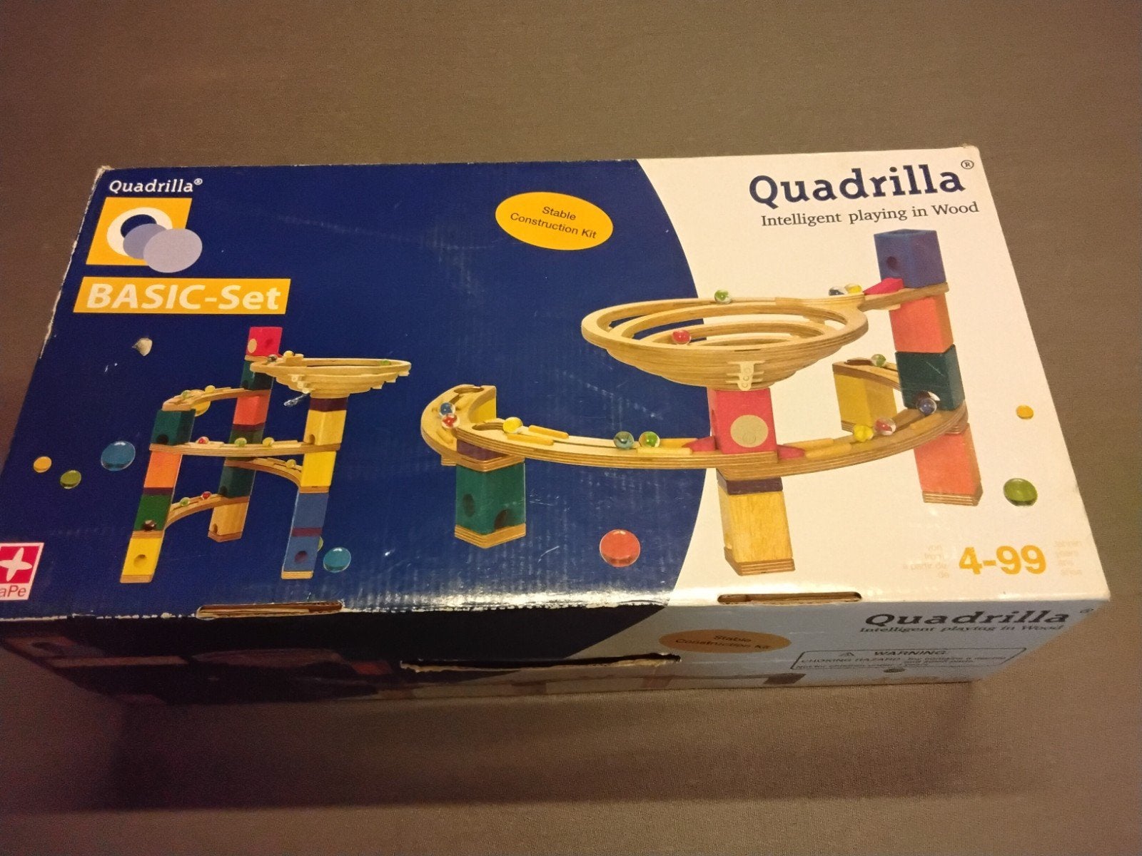 Houten Knikkerbaan Quadrilla, Ophalen of Verzenden, Gebruikt, Overige typen