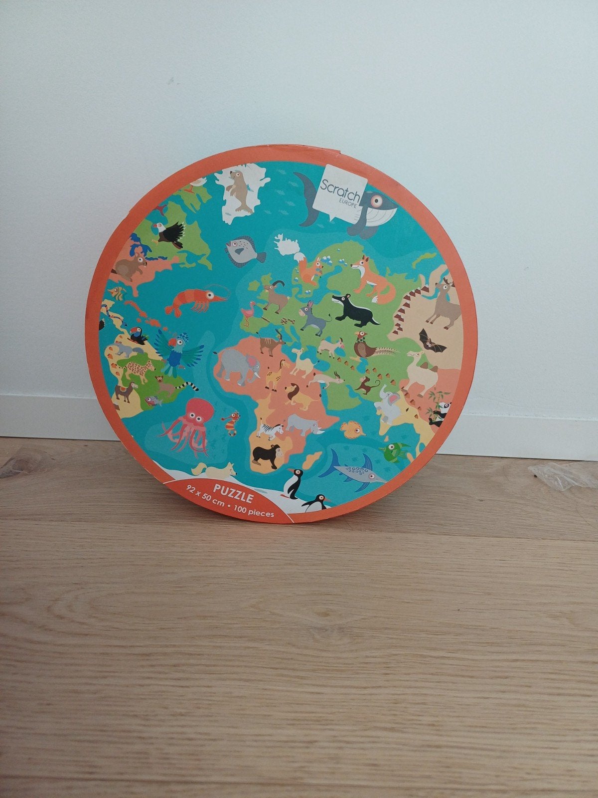 Scratch - wereld dieren puzzel - 100stuks, Ophalen of Verzenden