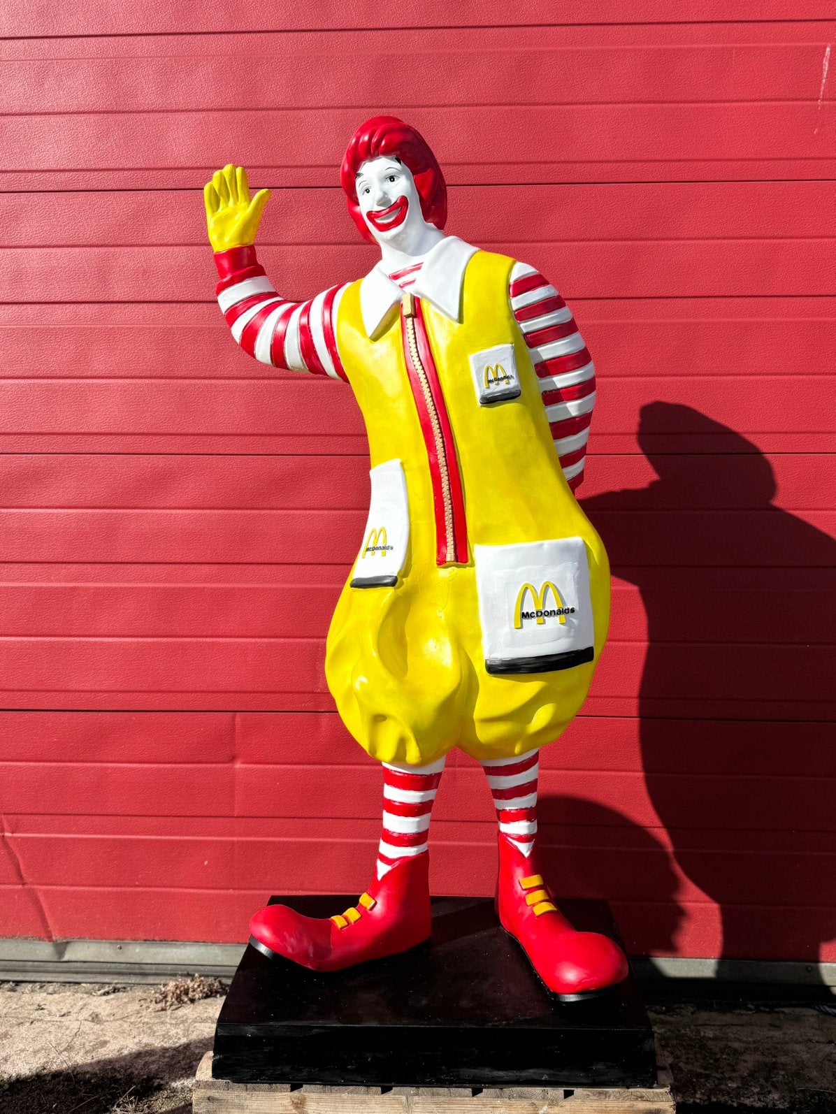 Groot Ronald MC Donalds reclame beeld, Ophalen, Gebruikt, Mens