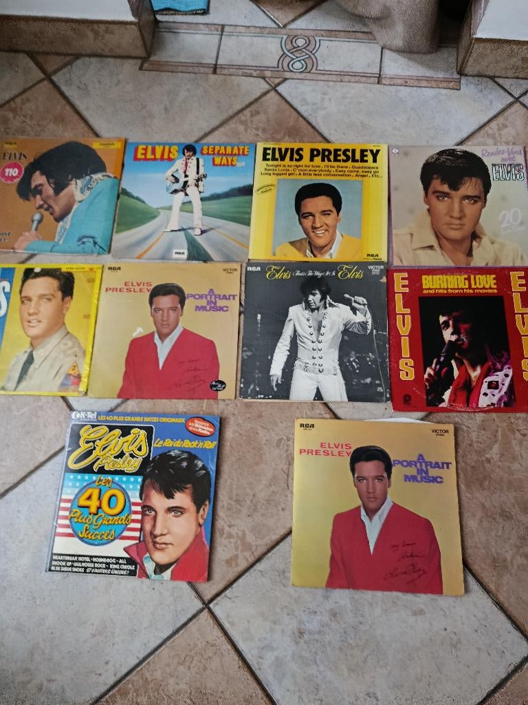 Lot de 10 vinyles de Elvis Presley, 12 pouces, Enlèvement ou Envoi, Utilisé, Autres genres