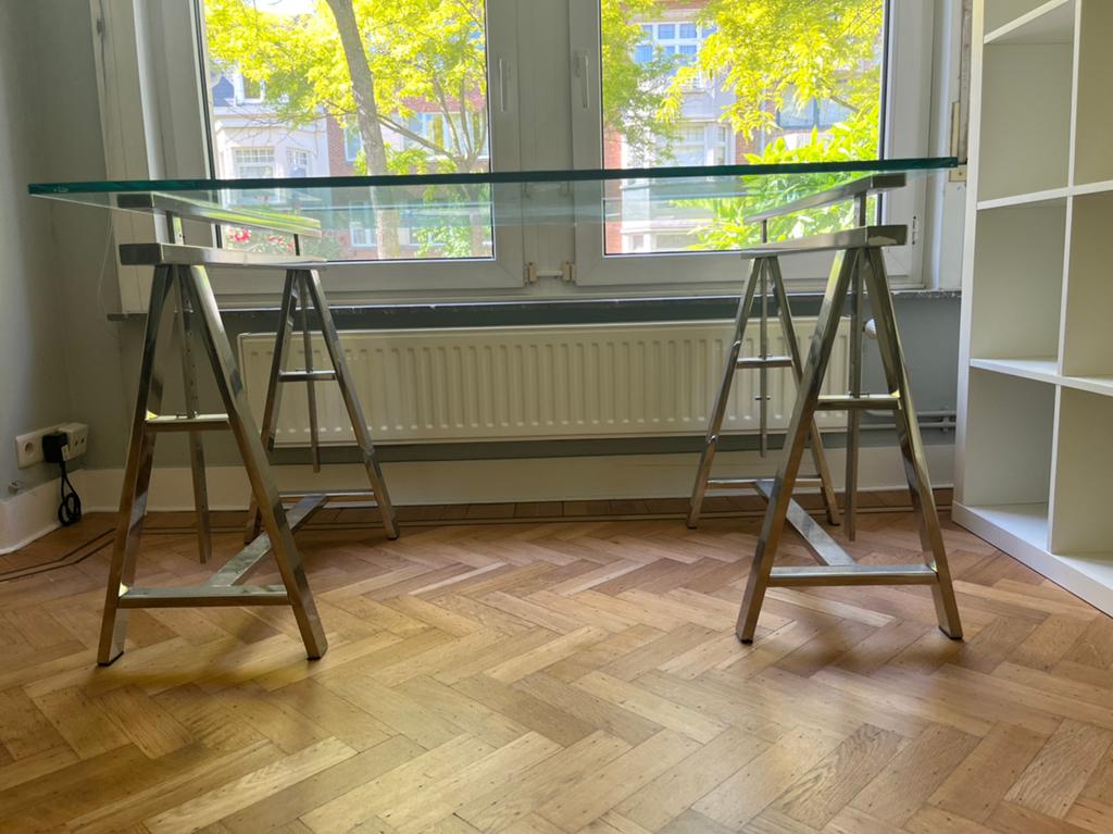 Bureau, Maison & Meubles, Enlèvement, Comme neuf, Verre