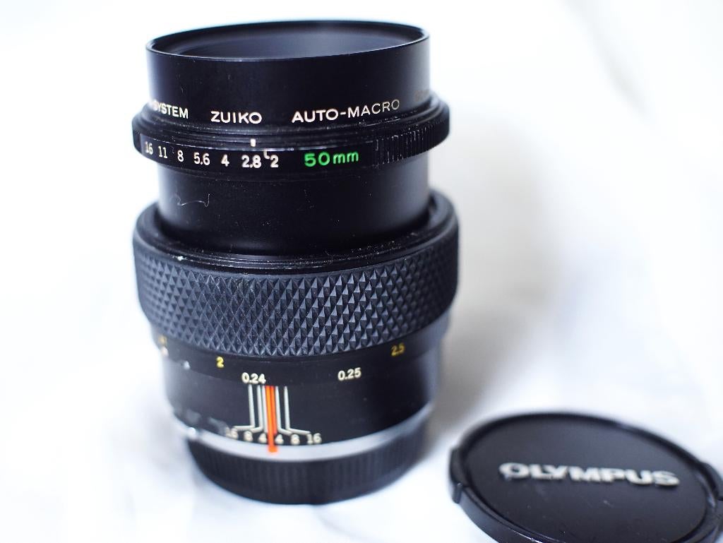Olympus OM-systeem Zuiko Auto Macro 50mm F/2: Zeer zeldzaam, Audio, Tv en Foto, Fotocamera's Analoog, Ophalen of Verzenden, Gebruikt