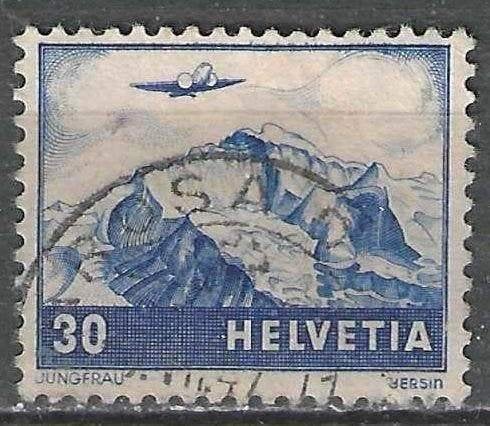 Zwitserland 1941 - Yvert 28PA - De Jungfrau (ST), Postzegels en Munten, Verzenden, Gestempeld
