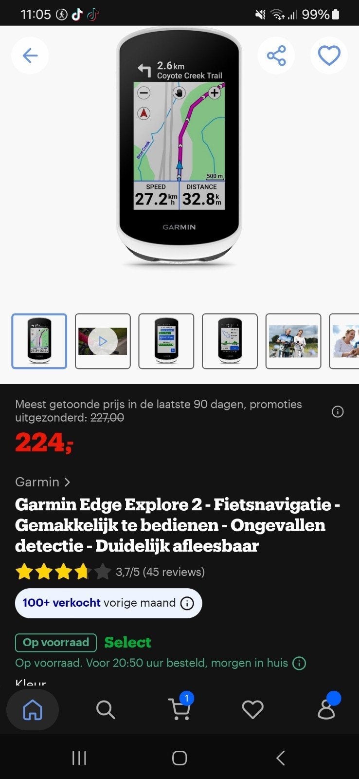Garmin fietscomputer, Vélos & Vélomoteurs, Accessoires vélo | Compteurs de vélo, Enlèvement ou Envoi, Sans fil, Neuf