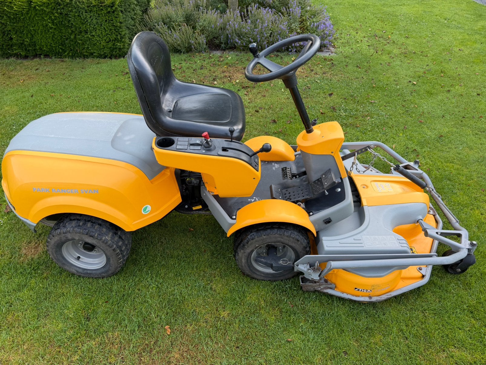 STIGA PARK RANGER SVAN/SERVO COMBI PRO 110 MAAIDEK ZITMAAIER, Ophalen of Verzenden, Gebruikt, Mulchfunctie, 90 tot 120 cm