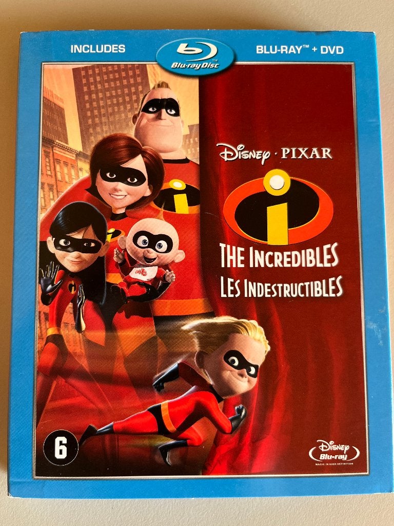 The Incredibles Blu-ray + DVD, Cd's en Dvd's, Blu-ray, Nederlands, Film, Nederlands, Ophalen of Verzenden