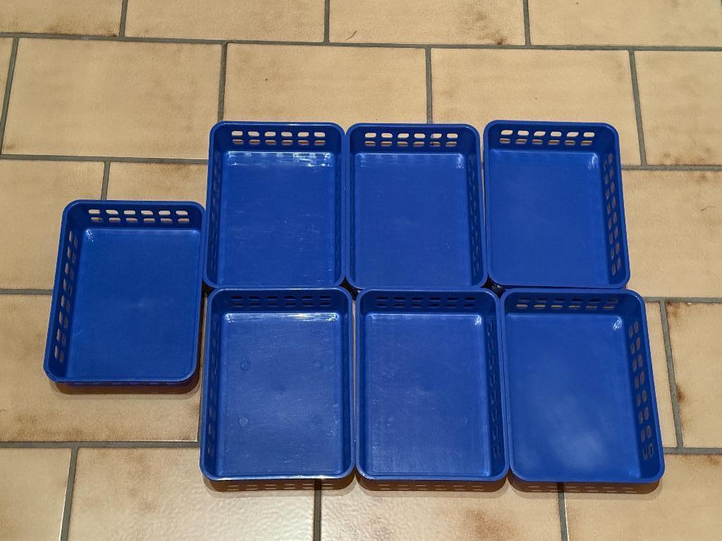 Plastic bakjes (7 stuks), Huis en Inrichting, Ophalen of Verzenden, Gebruikt
