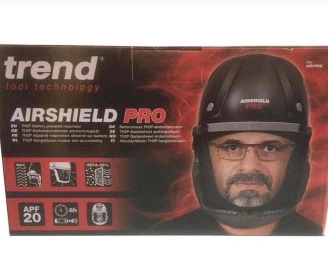 Casque respiratoire masque anti-poussière Trend Pro air/pro, Enlèvement ou Envoi, Avec visière, Neuf