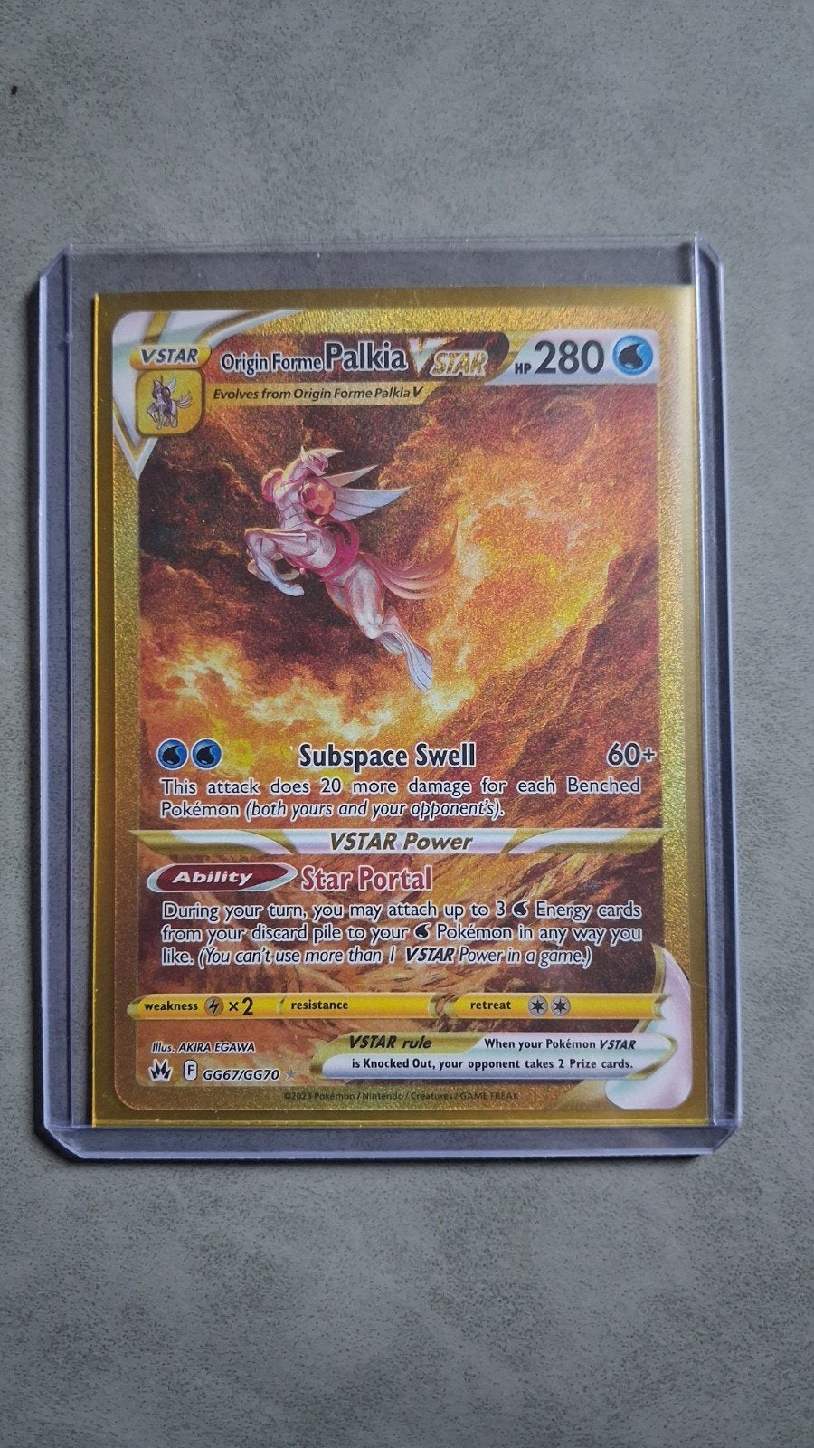 Palkia Vstar gold, Enlèvement ou Envoi