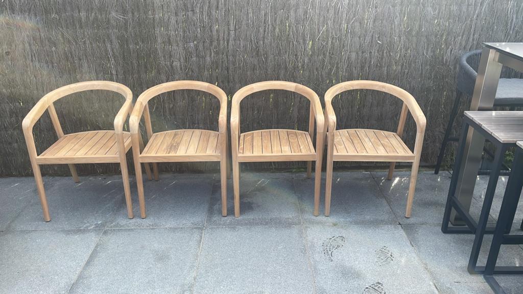 La crima teak stoel, Ophalen, Zo goed als nieuw