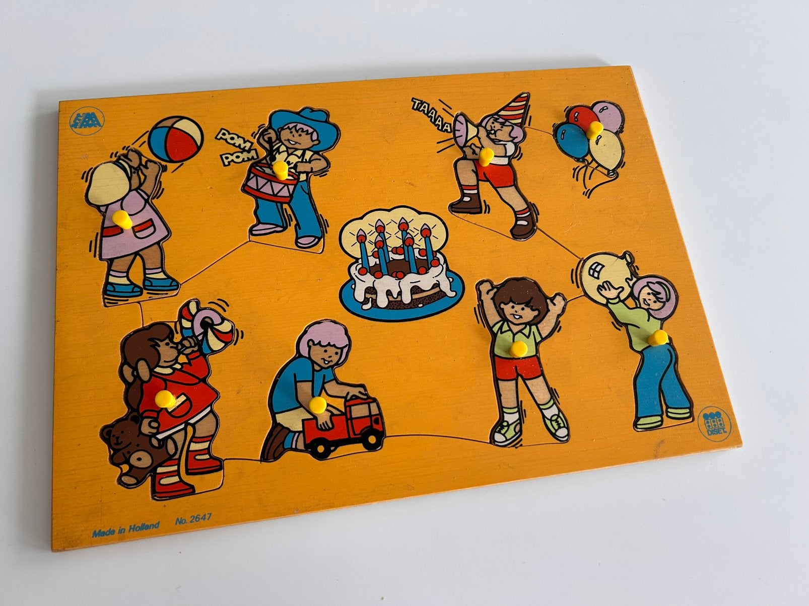 Vintage puzzel, Kinderen en Baby's, Speelgoed | Kinderpuzzels, Ophalen of Verzenden, Gebruikt