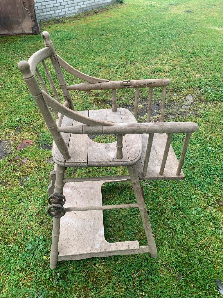 antiek kinderzitje, Ophalen