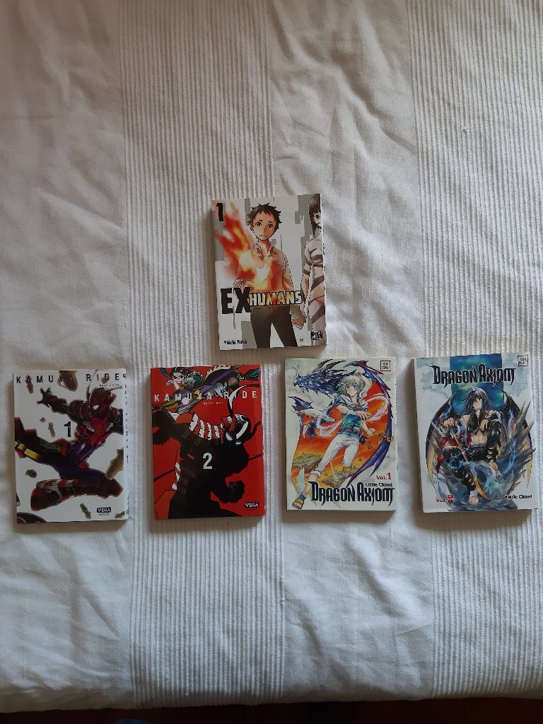 Lot de 5 mangas de type Shonen, Plusieurs comics, Enlèvement, Comme neuf, Japon (Manga)