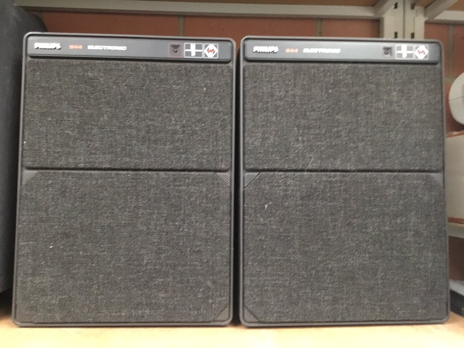 Philips 544 motional feedback speakers, Enlèvement, Comme neuf, Philips