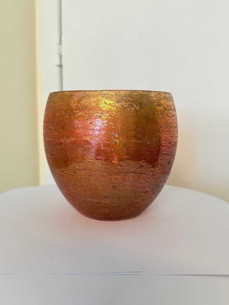 Vase en verre, couleur irisée, Antiquités & Art, Enlèvement