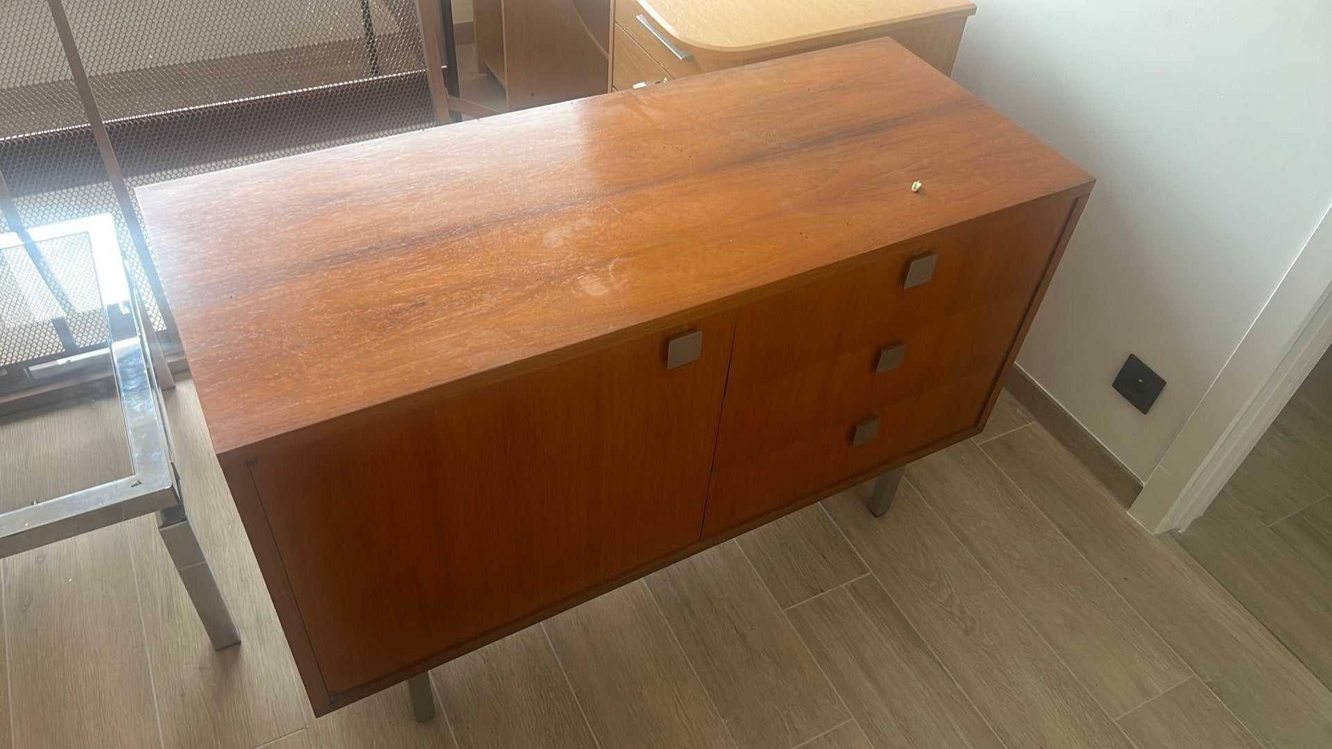 Vintage kast jaren 60, Ophalen, Gebruikt, Jaren 60, Kersenhout
