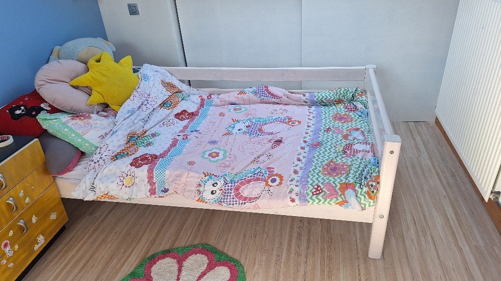 (Half) Hoogslaper bed, Ophalen, Hoogslaper, Eenpersoons, Minder dan 160 cm