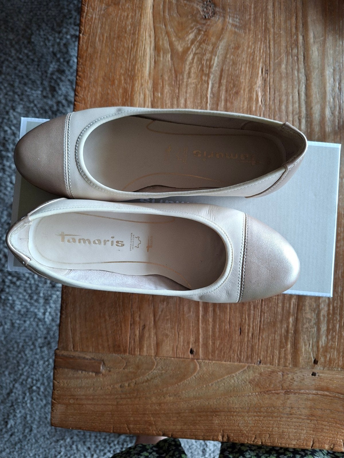 Ballerina's van Tamaris, Kleding | Dames, Schoenen, Ophalen of Verzenden, Beige, Ballerina's