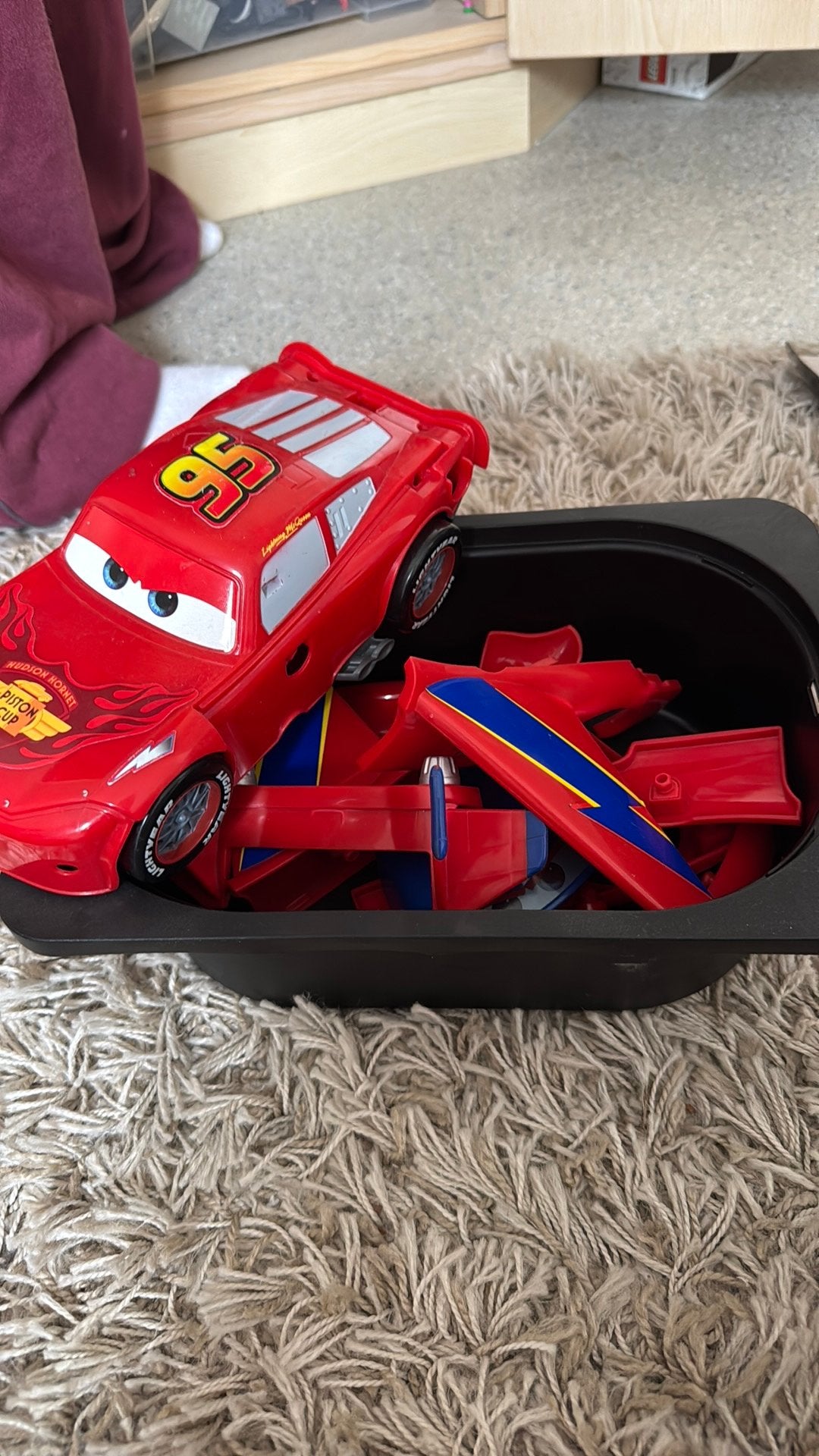 Lightning McQueen auto, Ophalen, Gebruikt