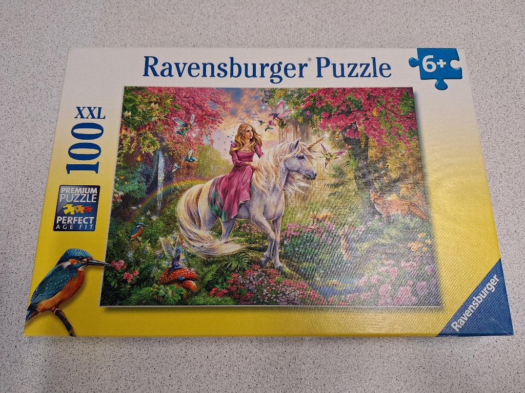 Puzzel Eenhoorn, Kinderen en Baby's, Ophalen of Verzenden, Meer dan 50 stukjes, Zo goed als nieuw