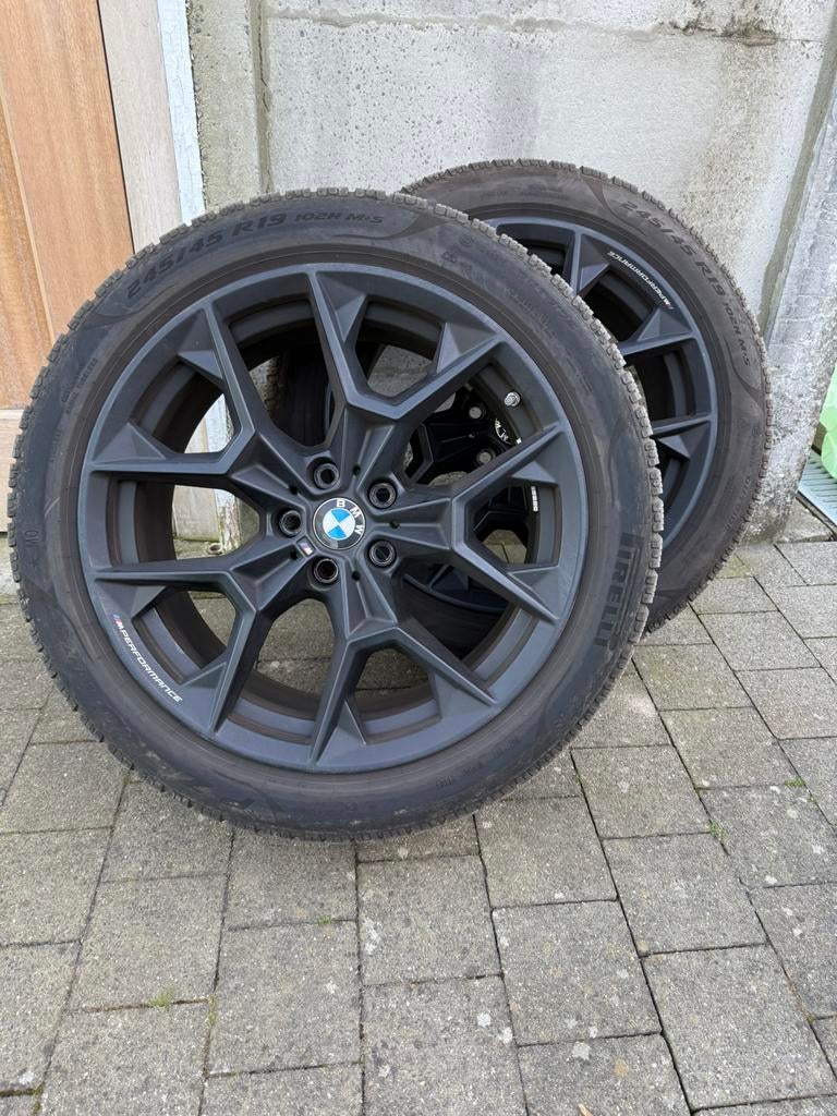 4 Winterbanden 19 inch orginele BMW M performance velg, Winterbanden, Band(en), Ophalen, 19 inch