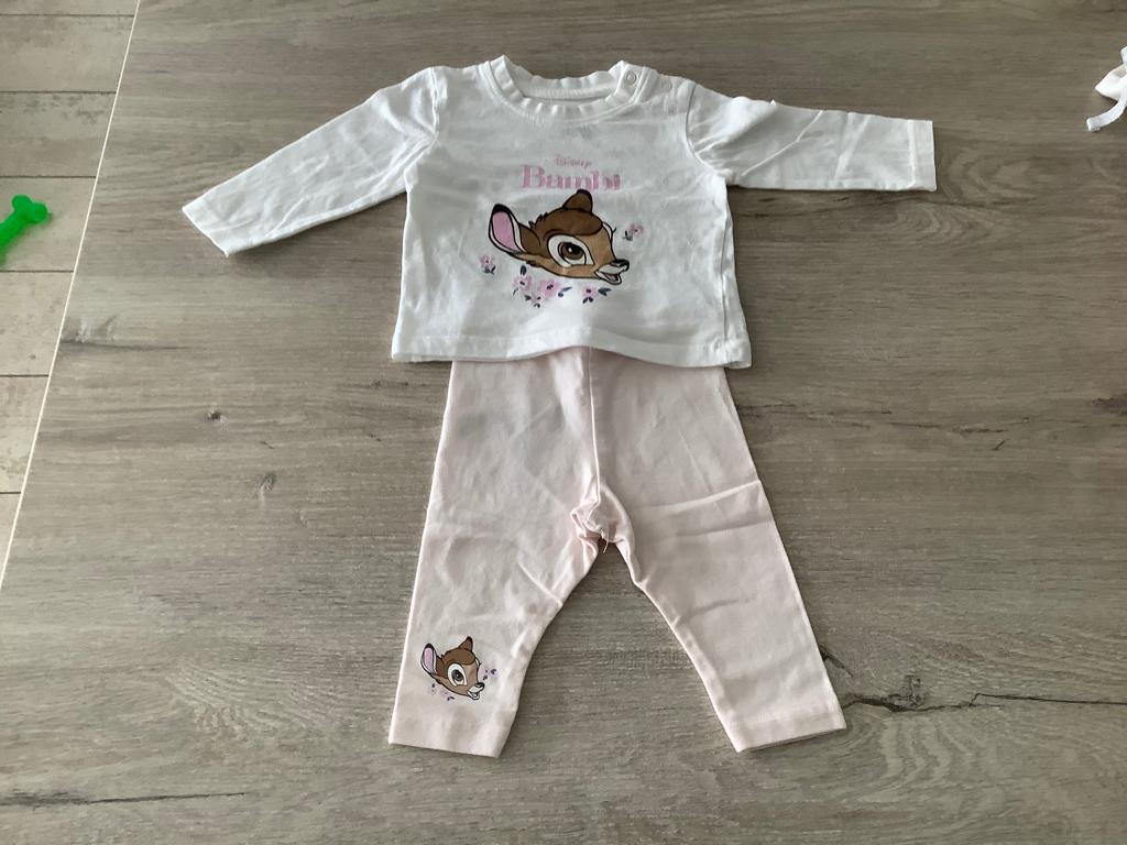 Disney Bambi baby 2 delig setje (Maat 62), Meisje, Disney-Primark, Ophalen of Verzenden, Zo goed als nieuw