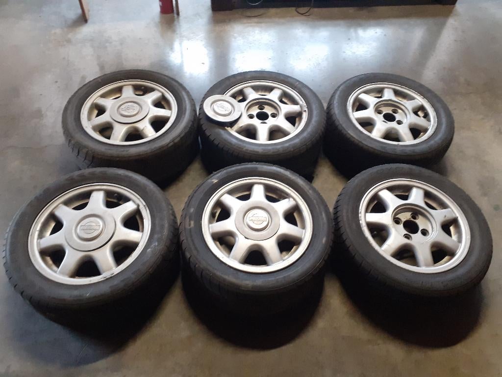 6 jantes alu 14 pouces  origine nissan, Autos : Pièces & Accessoires, Enlèvement, 14 pouces, Jante(s)