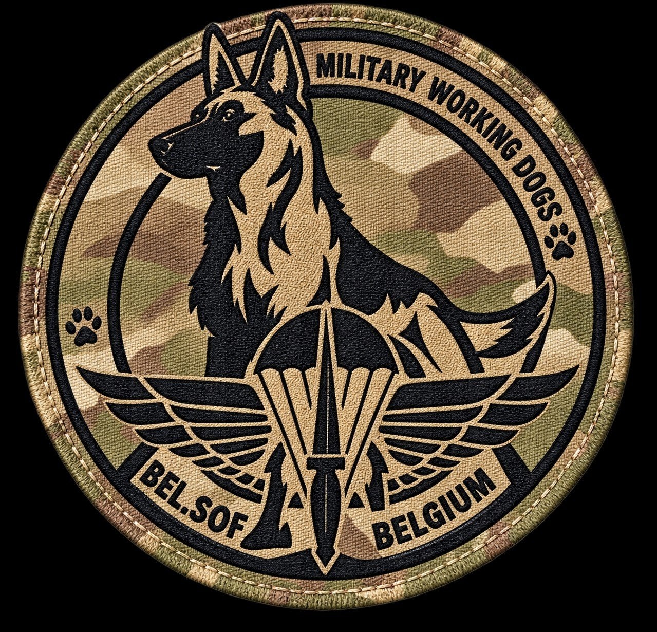 gezocht K9 patch, Enlèvement