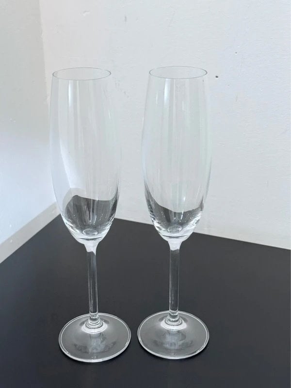 2x Bellissima Italia Proseccoglazen | Elegante Kristal, Huis en Inrichting, Glas of Glazen, Verzenden, Nieuw, Glas