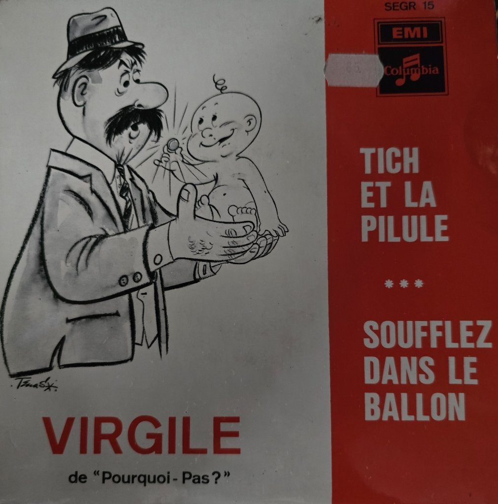 Virgile - Tich et la pilule/Souffler dans le ballon - 1968, Enlèvement ou Envoi, Humour et Cabaret, Utilisé, EP