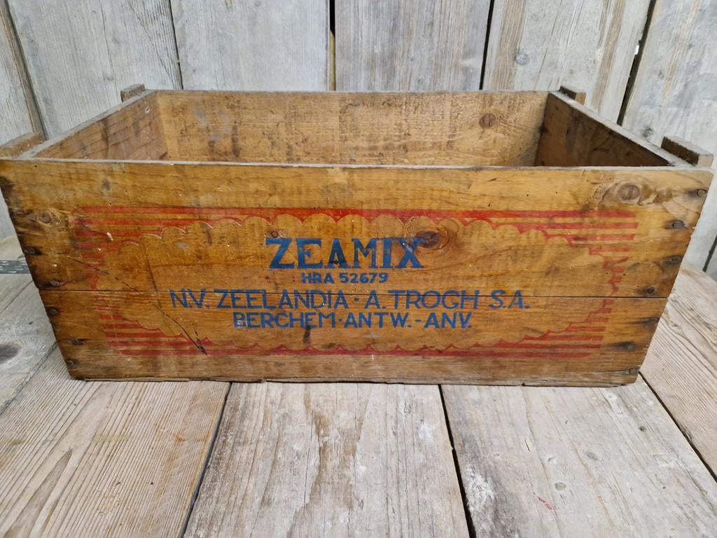 Houten krat Zeelandia, Antiek en Kunst, Ophalen